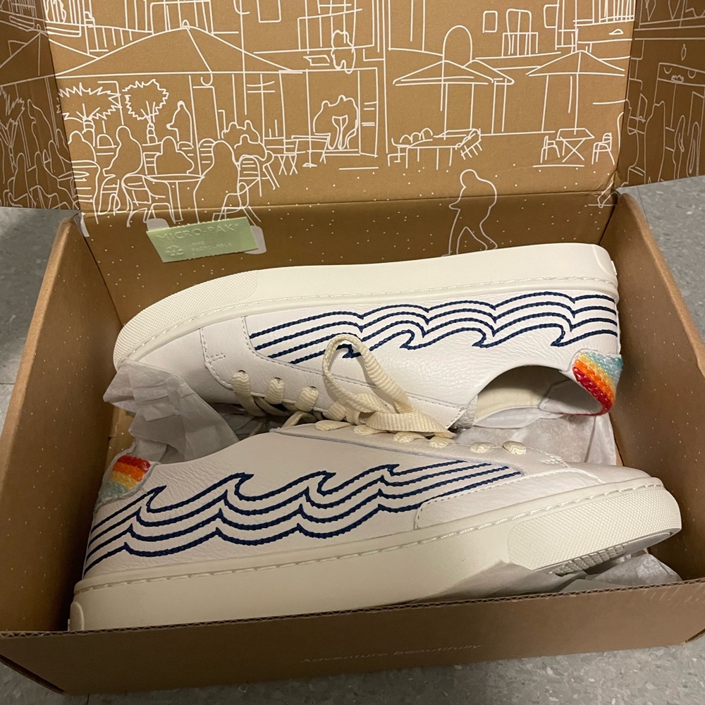 SOLUDOS Tidal Wave Ibiza Tie-Dye Sneakers NWT